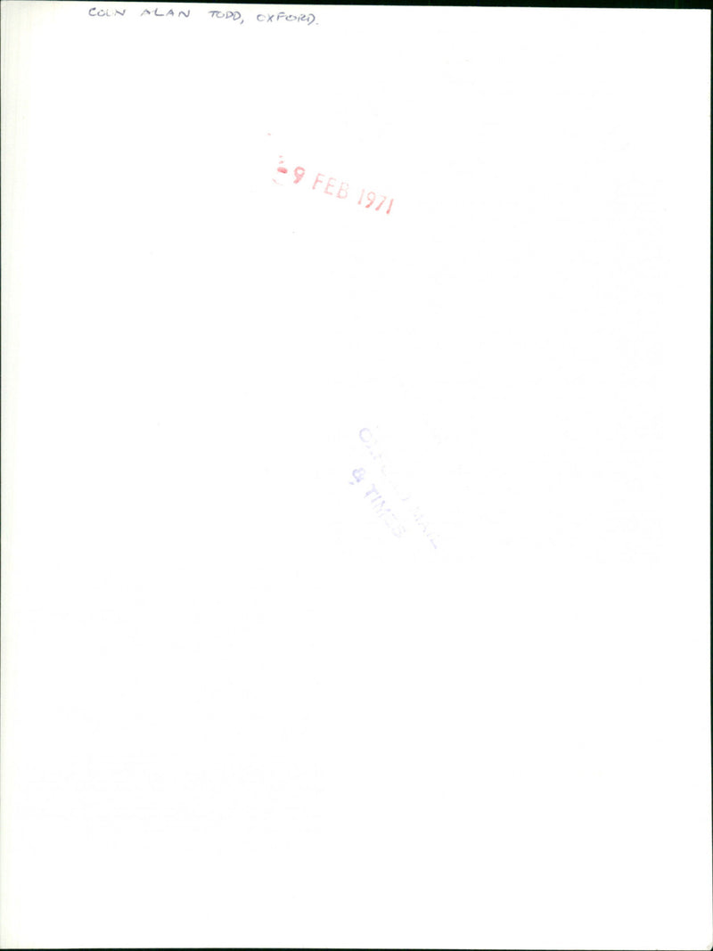 Alan Todd - Vintage Photograph