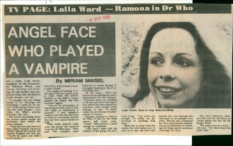 lalla ward - Vintage Photograph