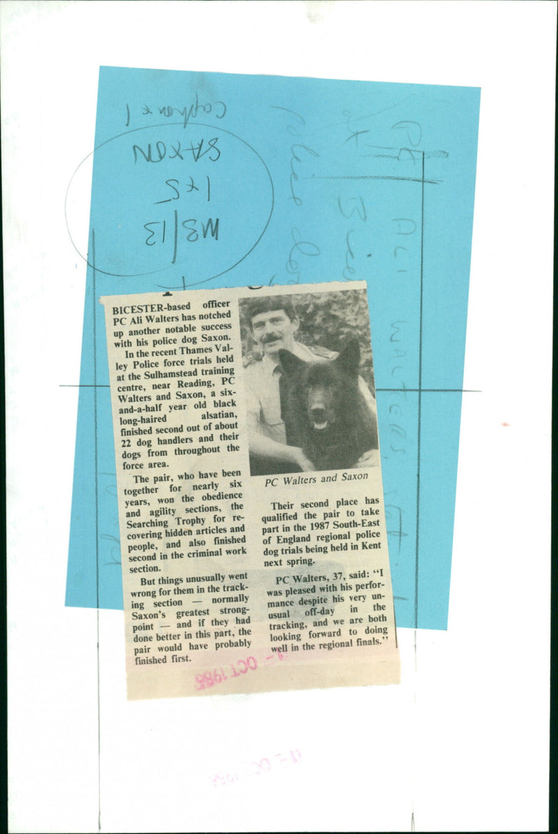 PC Ali Walters - Vintage Photograph