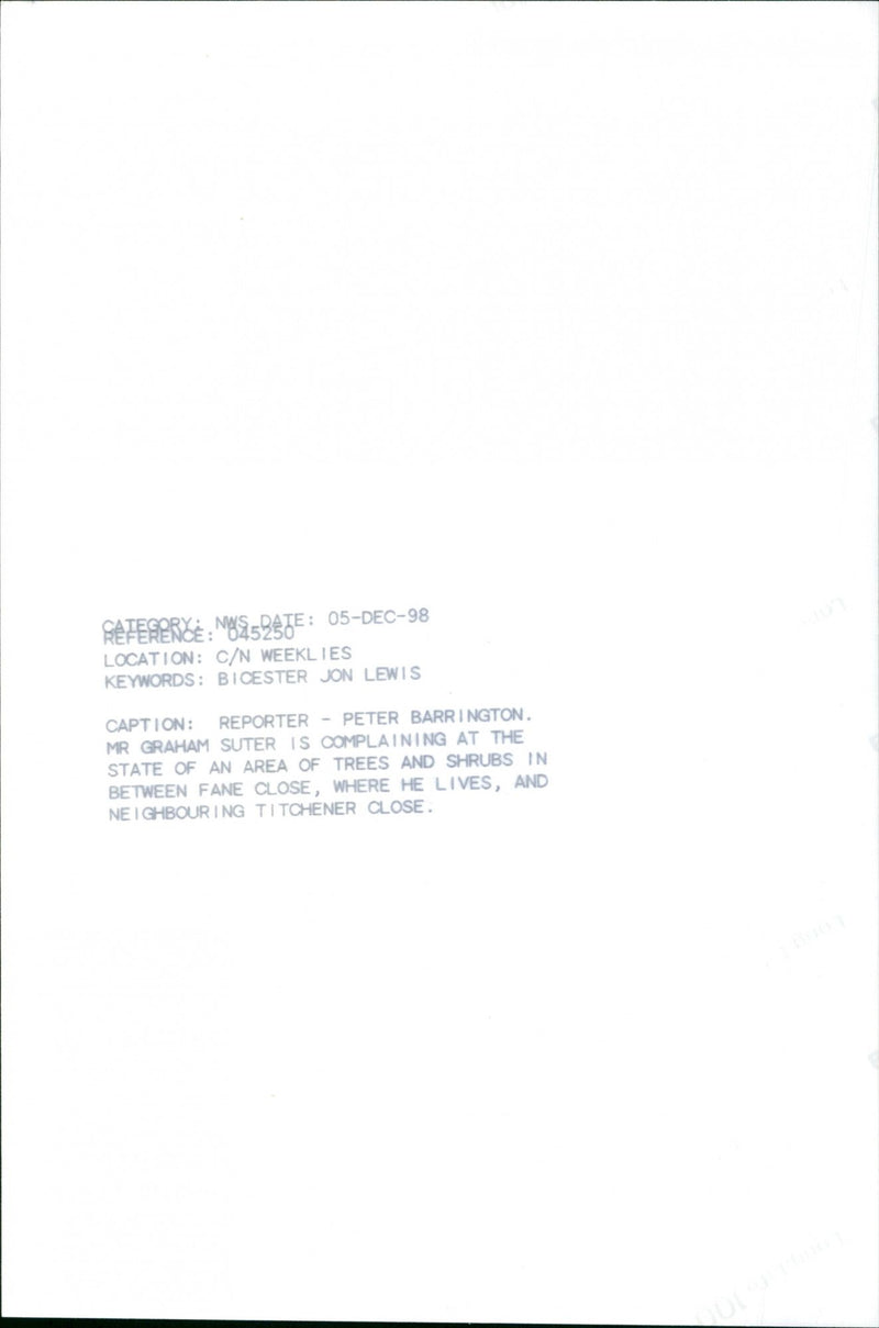 Mr. Graham Suter - Vintage Photograph