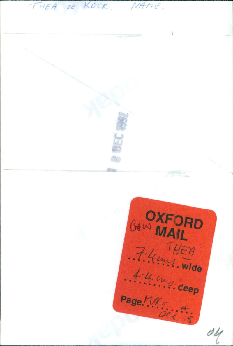 Thea de Kock - Vintage Photograph