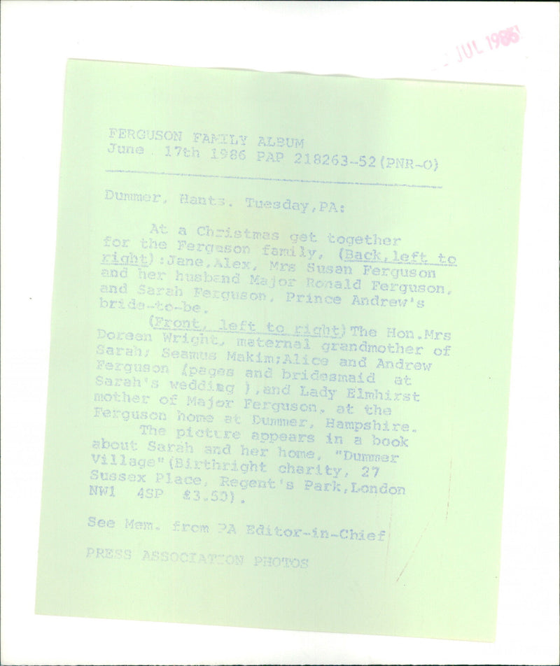 Ferguson Family - Vintage Photograph