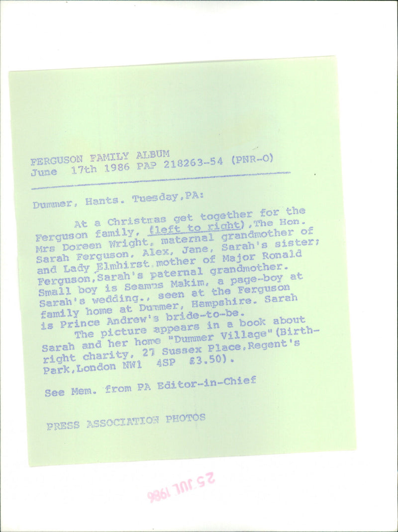 Ferguson Family - Vintage Photograph