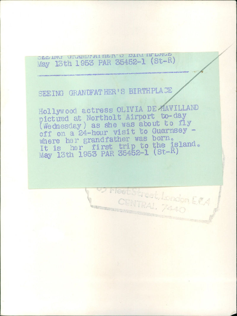 Olivia De Havilland - Vintage Photograph