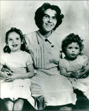 Sarah and Jane Ferguson with Ritva Rusi - Vintage Photograph