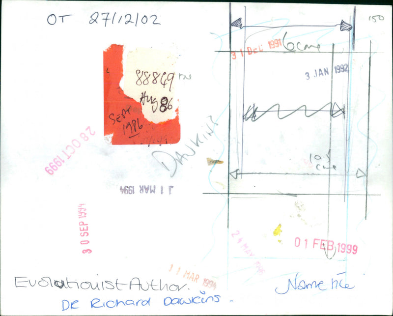 Dr. Richard Dawkins - Vintage Photograph