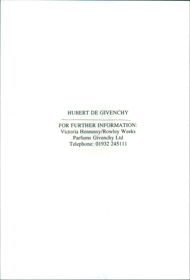 Hubert De Givenchy - Vintage Photograph