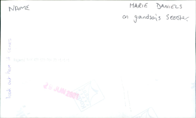 Marie Daniels - Vintage Photograph