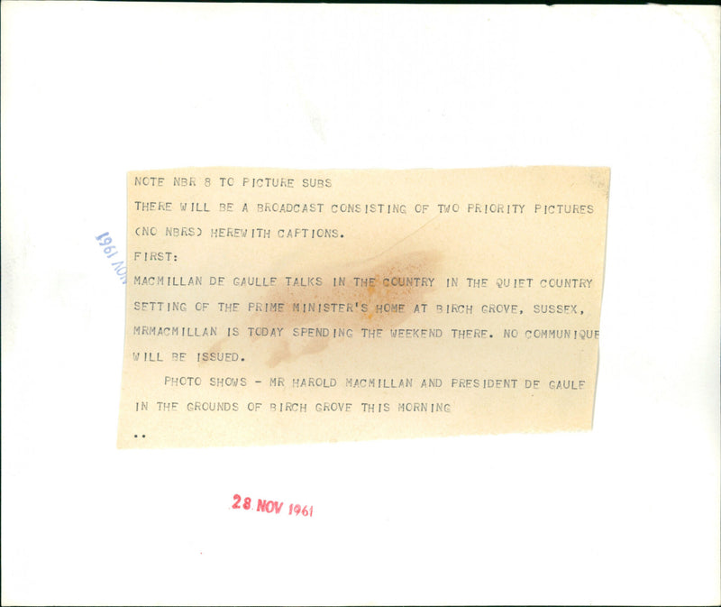 Charles de Gaulle - Vintage Photograph