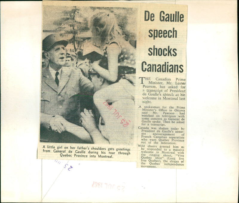 Charles de Gaulle - Vintage Photograph