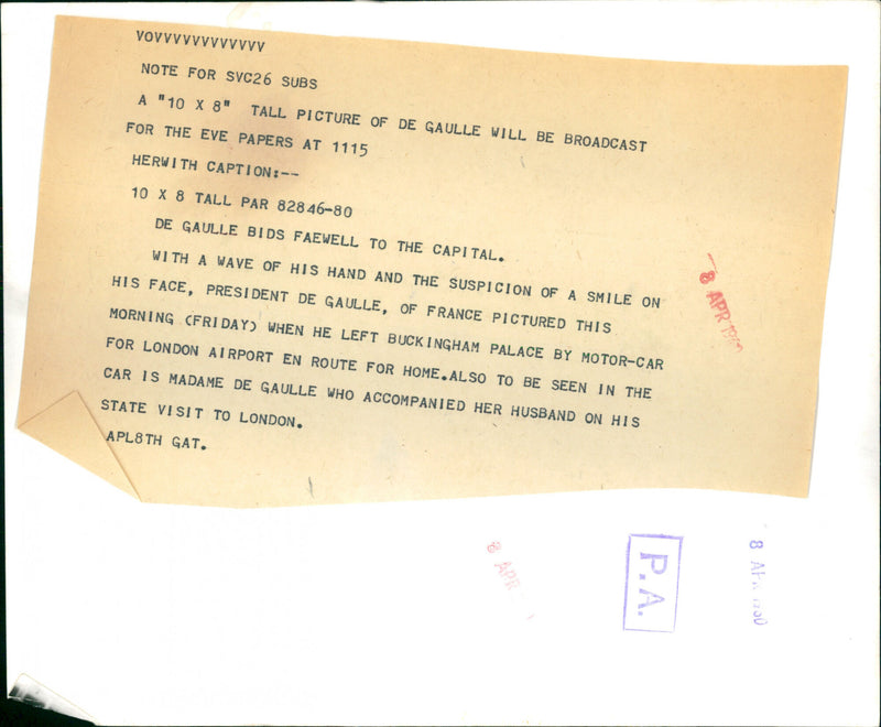 Charles de Gaulle - Vintage Photograph