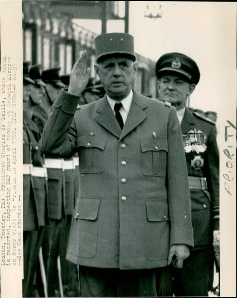 President Charles de Gaulle - Vintage Photograph