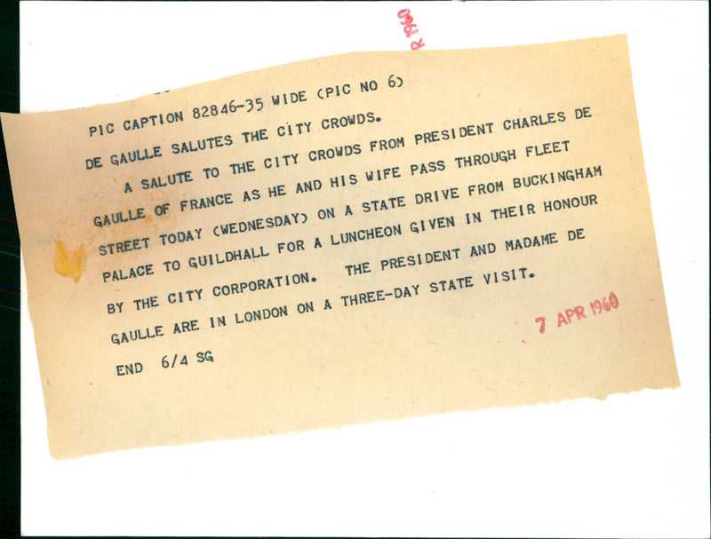 Charles de Gaulle - Vintage Photograph