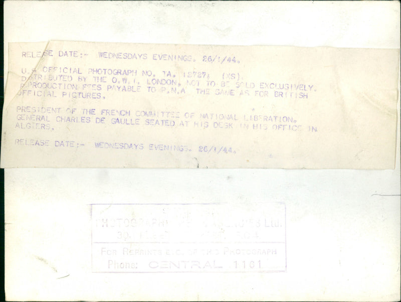 Charles de Gaulle - Vintage Photograph