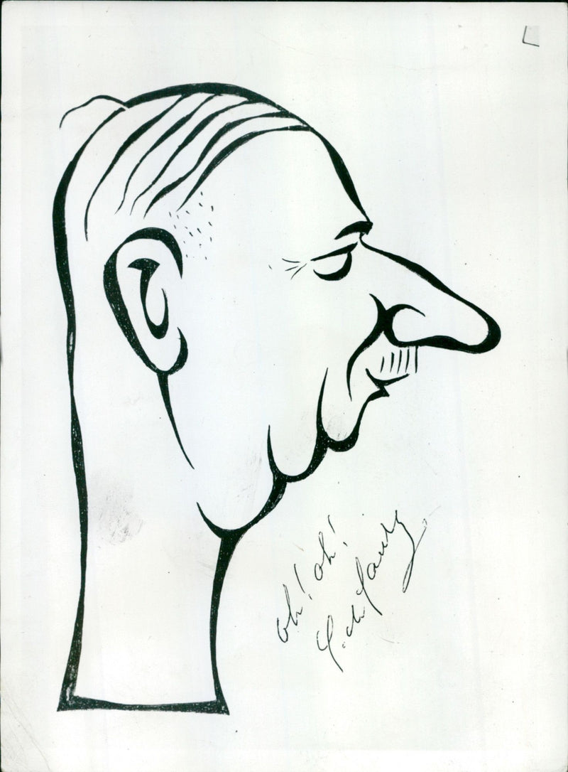 President Charles de Gaulle - Vintage Photograph