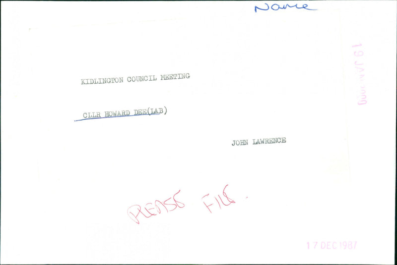 Howard Dee - Vintage Photograph