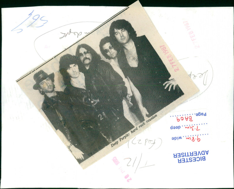 Deep Purple - Vintage Photograph