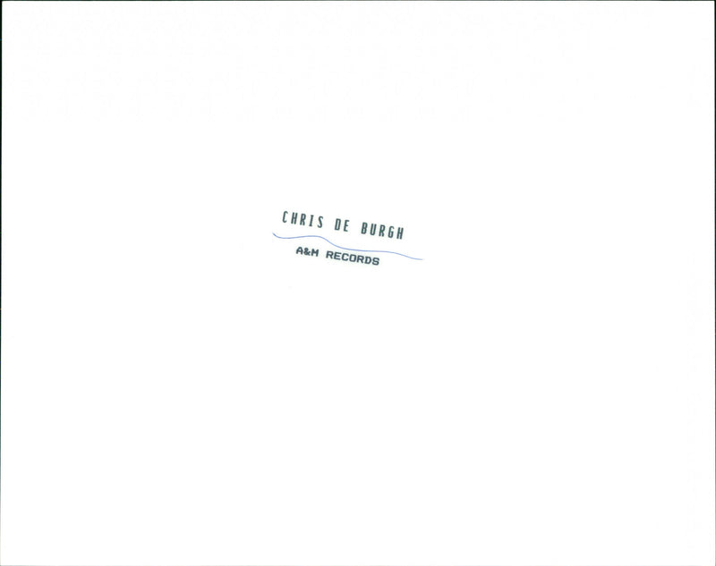 Chris de Burgh - Vintage Photograph