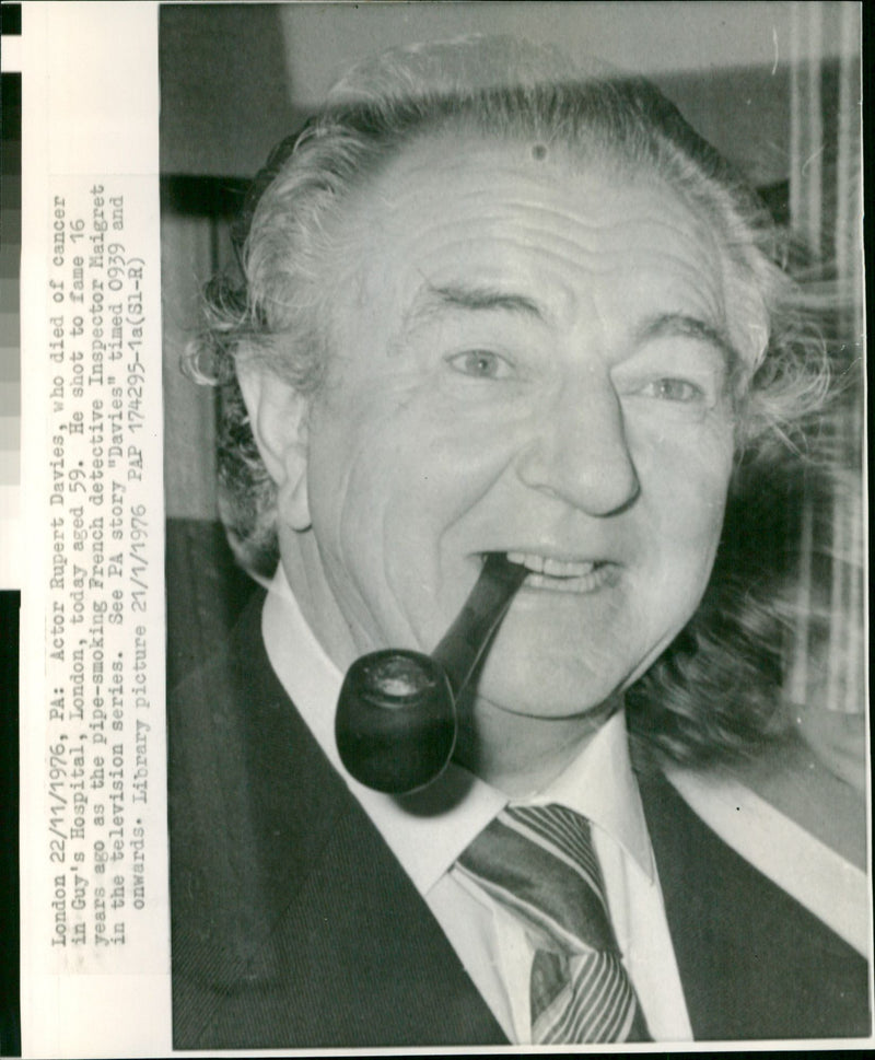 Rupert Davies - Vintage Photograph