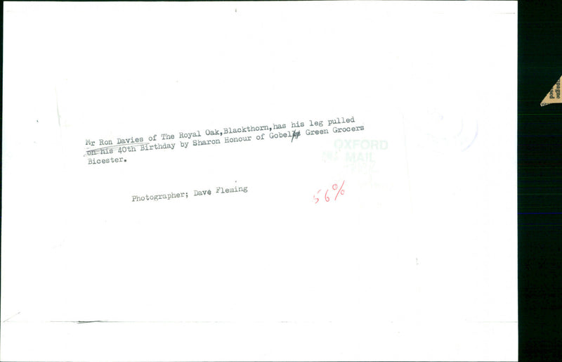 Ron Davies - Vintage Photograph