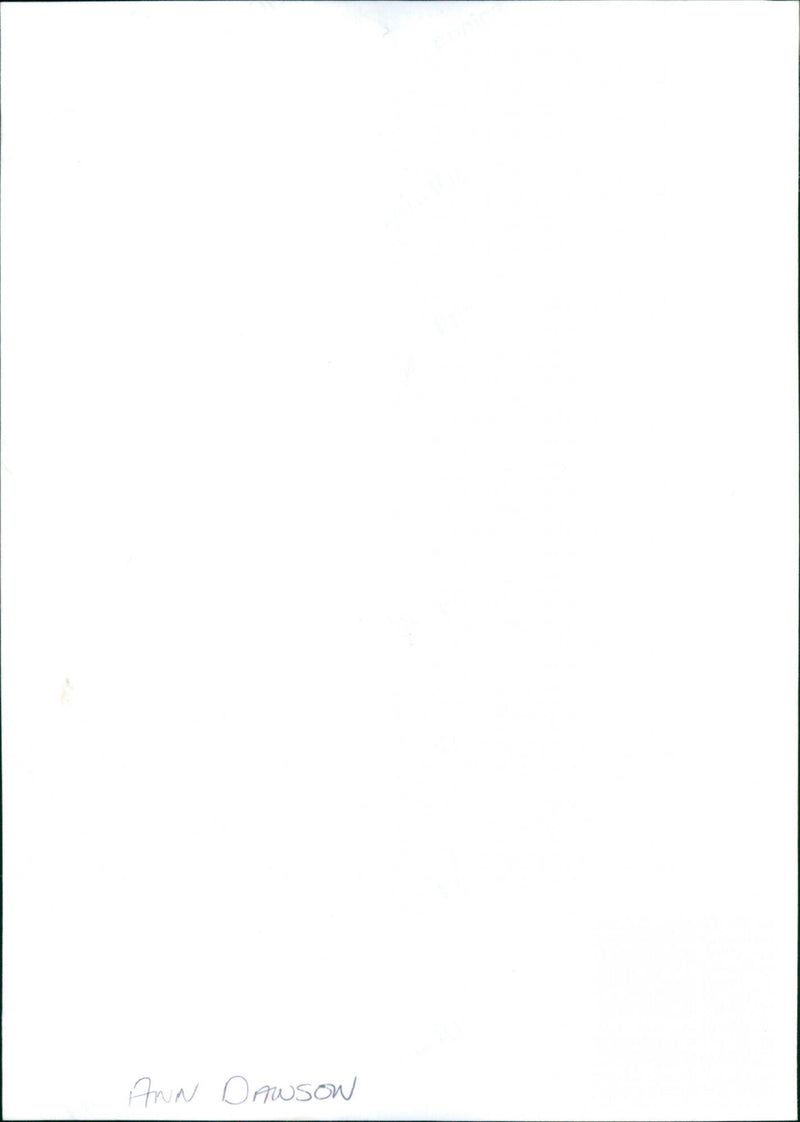 Anne Dawson - Vintage Photograph