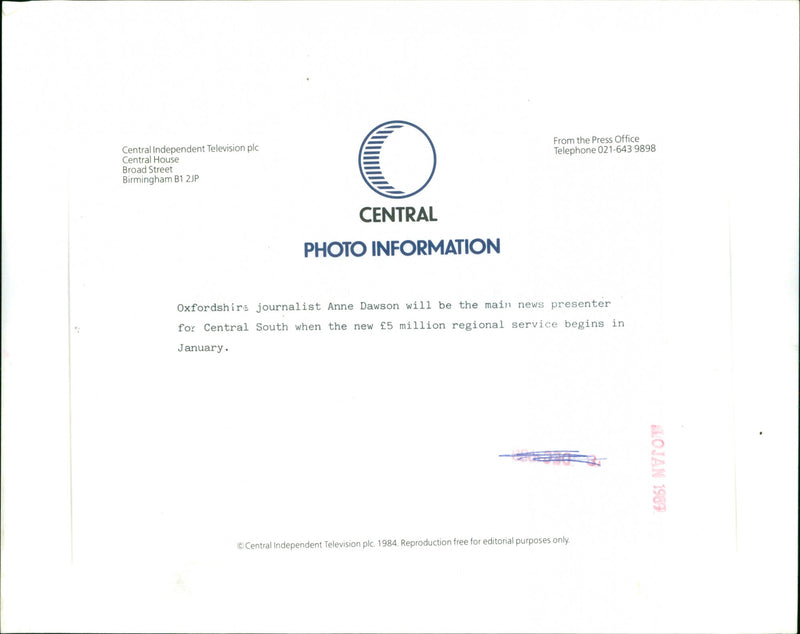 Anne Dawson - Vintage Photograph