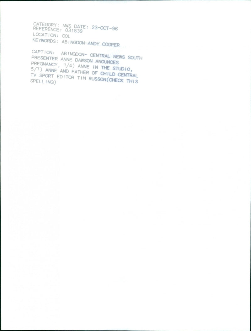 Anne Dawson - Vintage Photograph