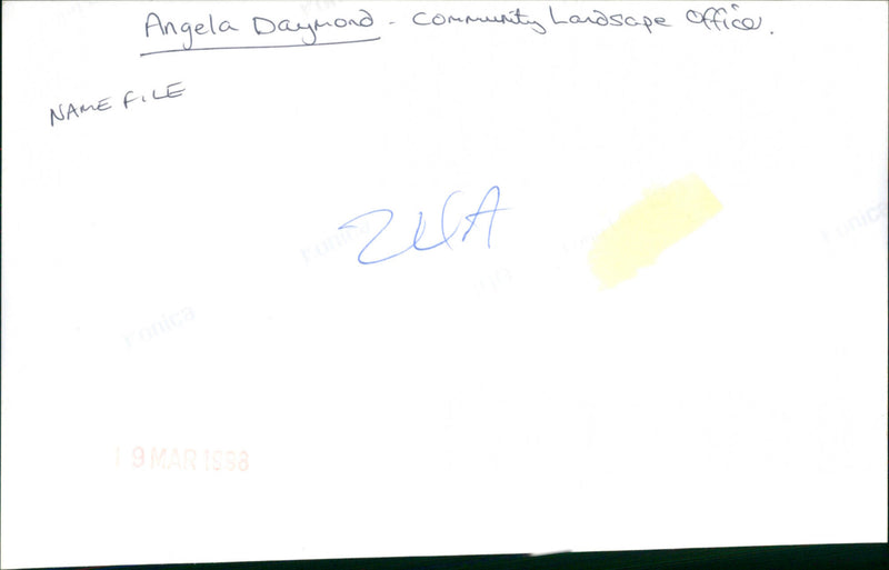 Angela Daymond - Vintage Photograph