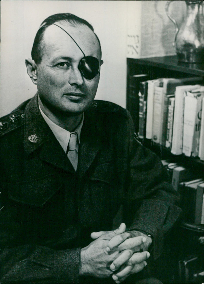 Moshe Dayan - Vintage Photograph