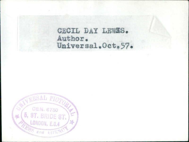 Cecil Day-Lewis - Vintage Photograph