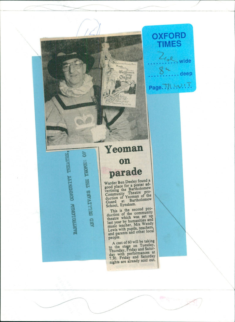 Ben Deeley - Vintage Photograph