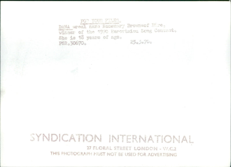 Dana - Vintage Photograph