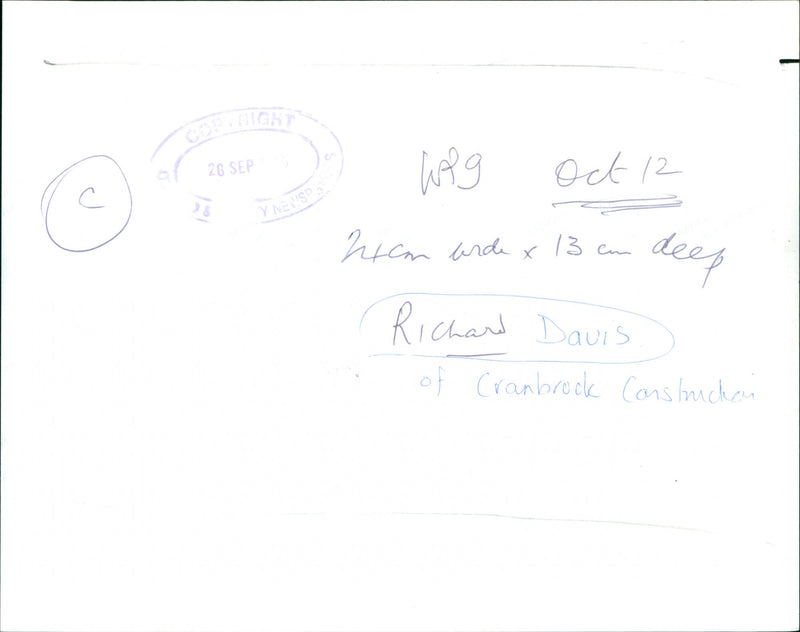 Richard Davies - Vintage Photograph