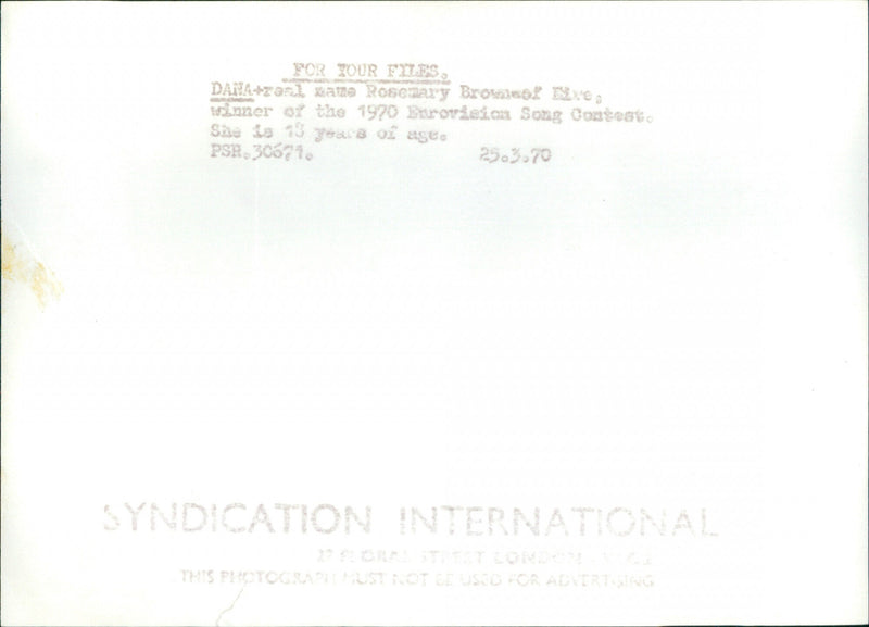 Dana - Vintage Photograph