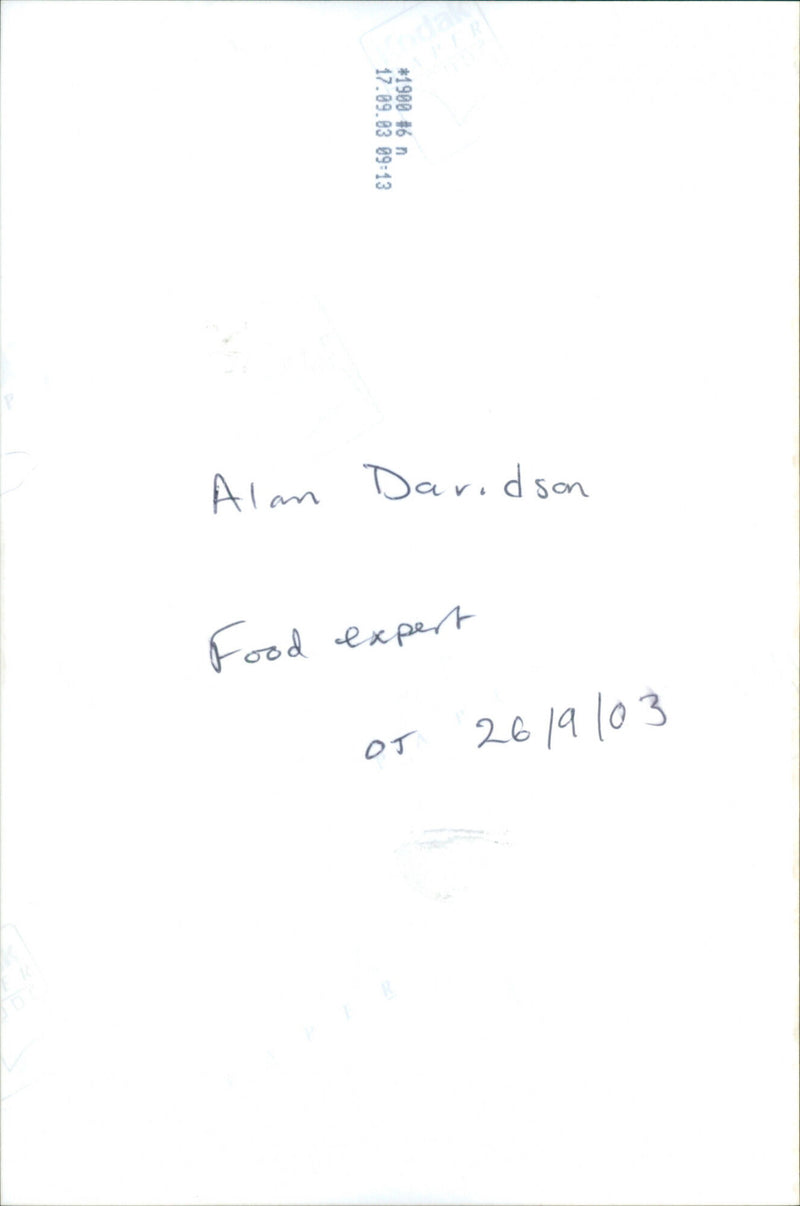 Alan Davidson - Vintage Photograph