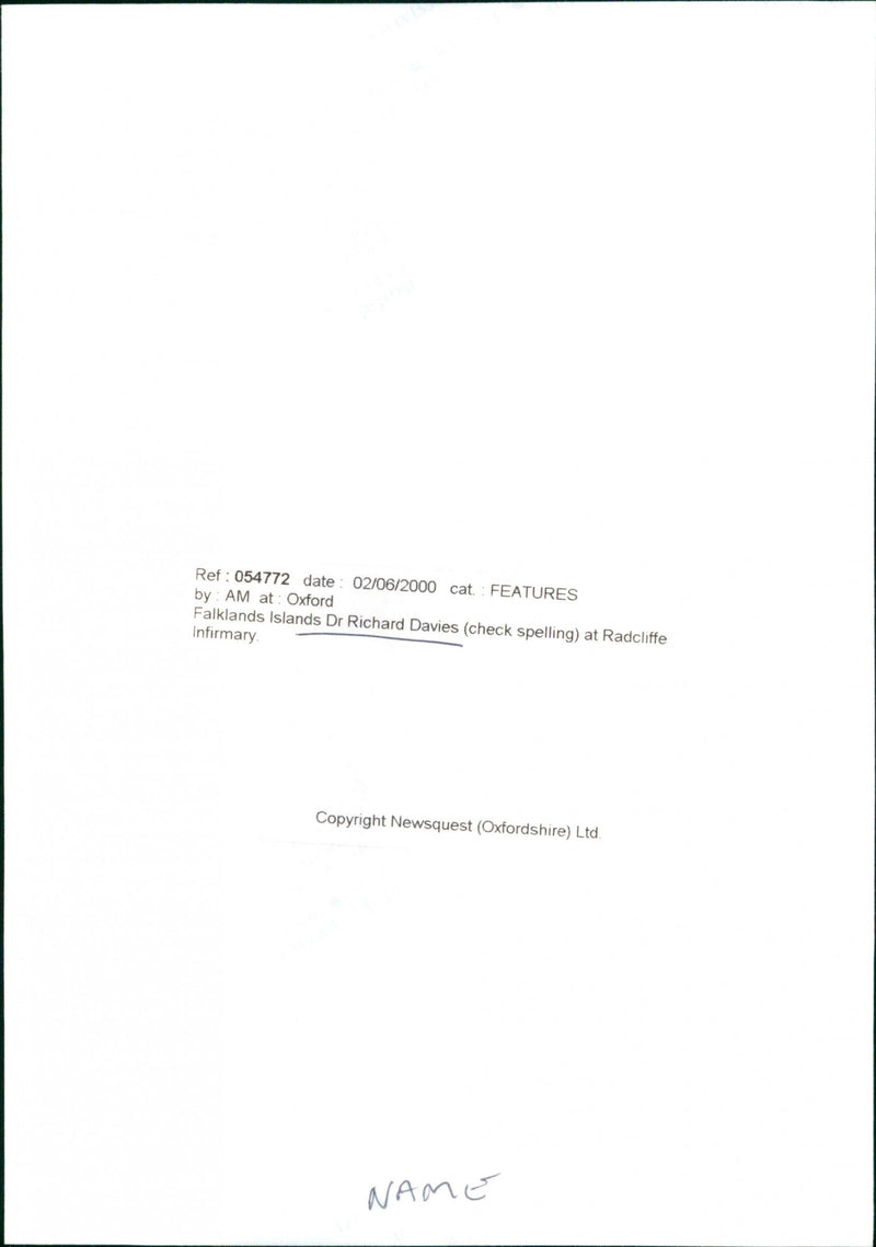 Dr. Richard Davies - Vintage Photograph