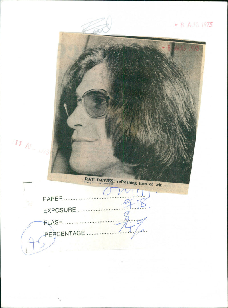 Ray Davies - Vintage Photograph