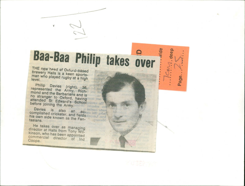 Philip Davies - Vintage Photograph