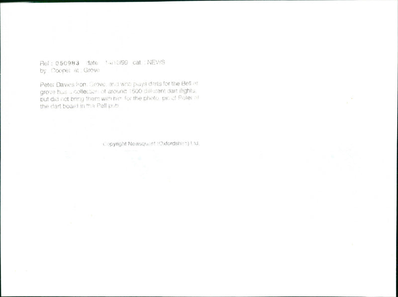 Peter Davies - Vintage Photograph