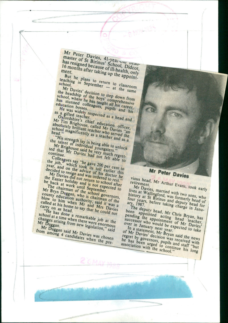 Peter Davies - Vintage Photograph