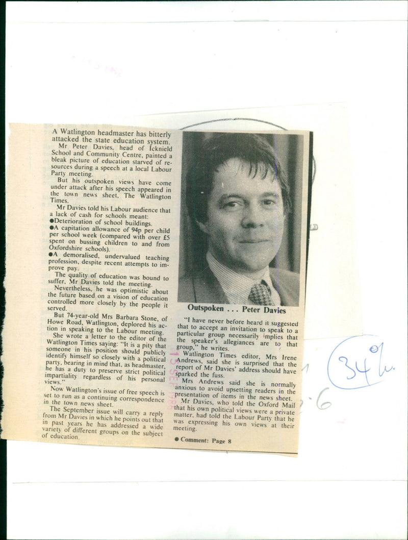 Peter Davies - Vintage Photograph