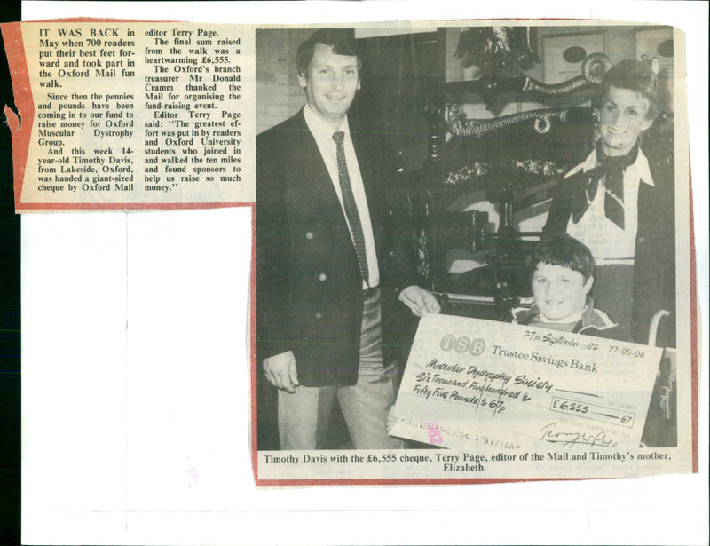 Timothy Davis, Terry page, Elizabeth - Vintage Photograph