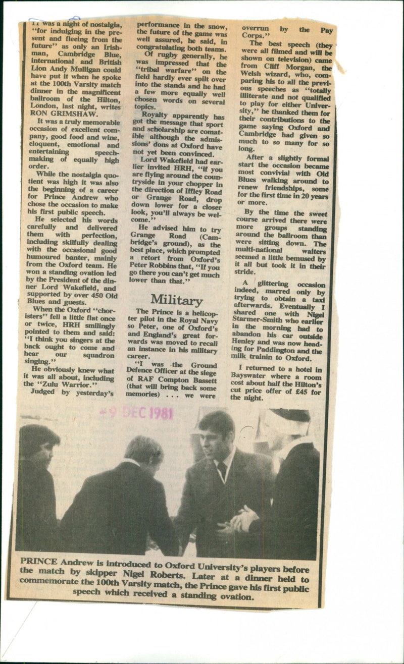 Prince Andrew - Vintage Photograph