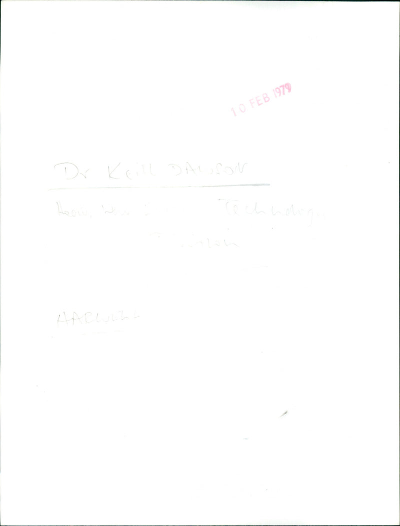 Dr. J.K Dawson - Vintage Photograph