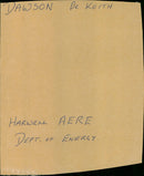 Dr. Keith Dawson - Vintage Photograph