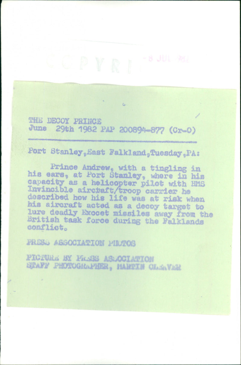 Prince Andrew - Vintage Photograph