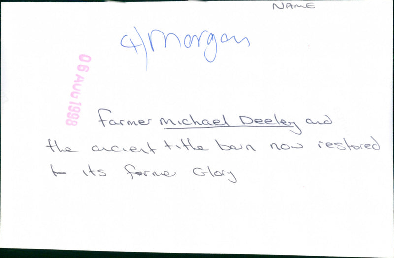 Michael Deeley - Vintage Photograph