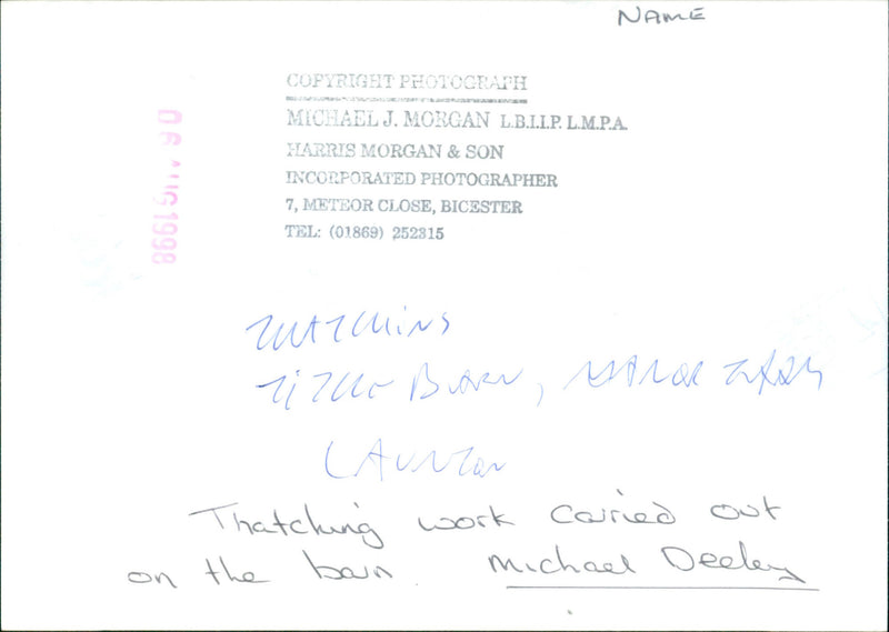 Michael Deeley - Vintage Photograph