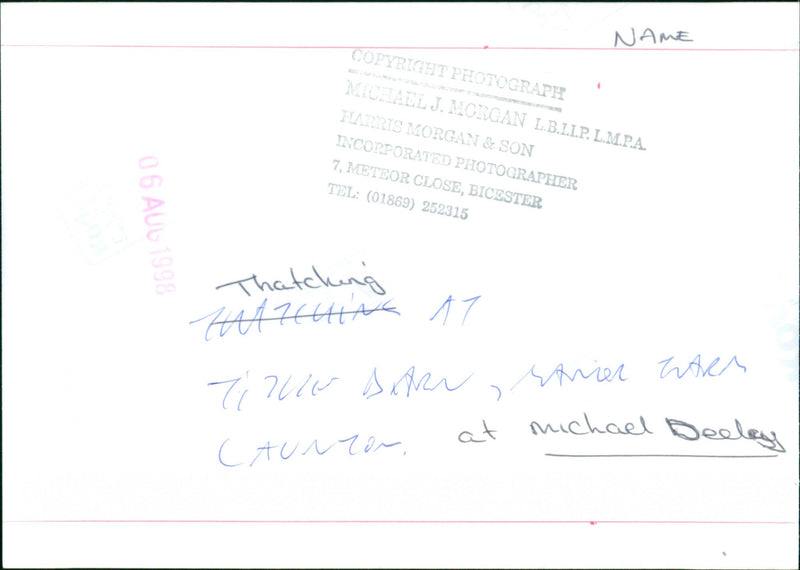 Michael Deeley - Vintage Photograph