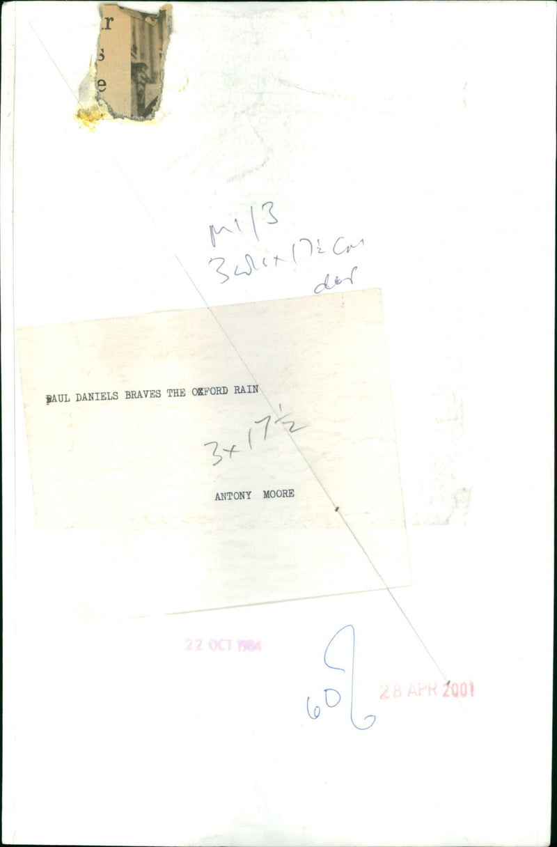 Paul Daniels - Vintage Photograph